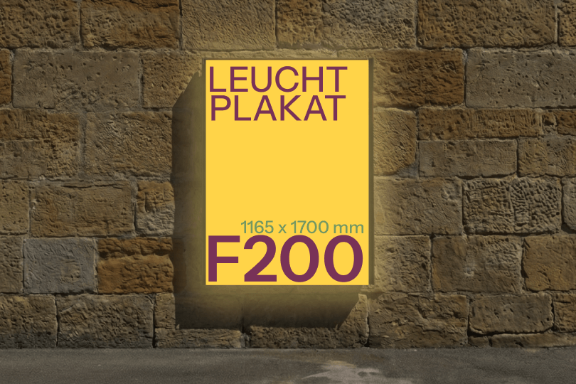 Leuchtplakat F200